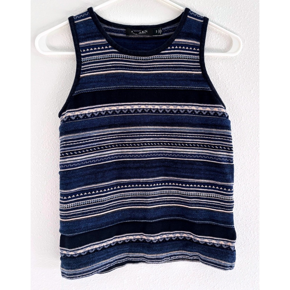 Lauren Ralph Lauren Vest Womens Size‎ SP Blue Black Preppy Quiet Luxury Career